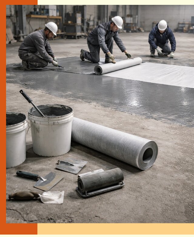 Гидроизоляция промышленного пола в Видном — защита и долговечность