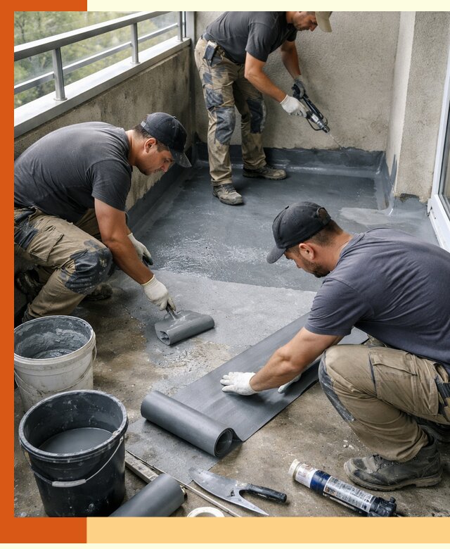 Гидроизоляция балкона в Видном: надежная защита от протечек