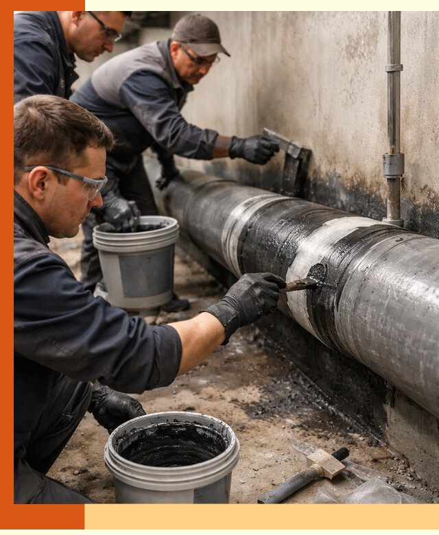 Гидроизоляция труб в Видном — защита и герметизация коммуникаций