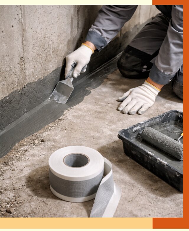 Гидроизоляция швов и герметизация стыков в Видном от 1294 руб. | ТепломастерВдн