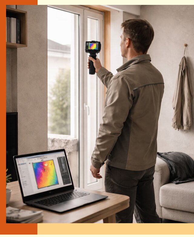 Тепловизионное обследование квартиры в Видном для поиска утечек тепла