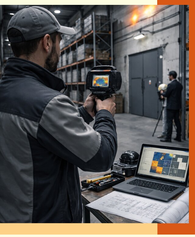 Тепловизионное обследование склада в Видном от 6728 руб. | ТепломастерВдн