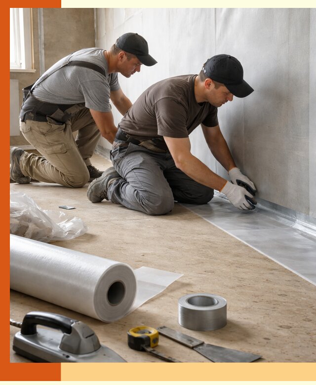 Монтаж пароизоляции для дома и помещений в Видном