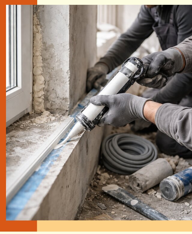 Герметизация стыков и примыканий зданий в Видном