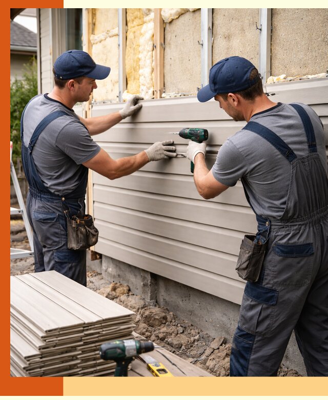 Монтаж сайдинга после утепления в Видном качественно и надежно